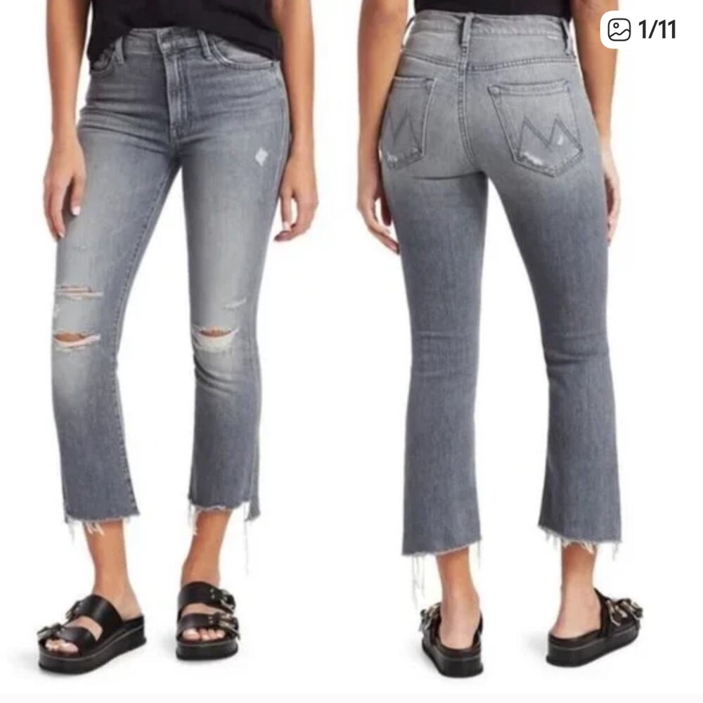 MOTHER The Insider Crop Step Fray